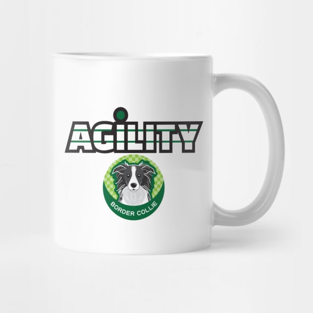 Border Collie Dog Breed Agility Show Graphic Logo by SistersRock